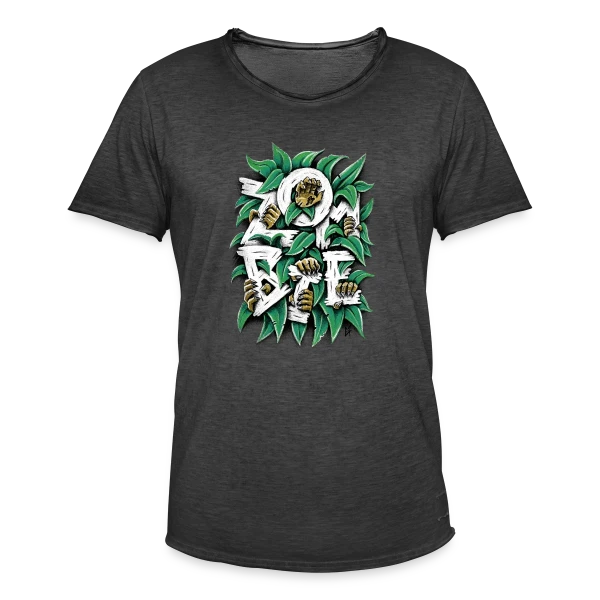 ZOMBIE : Les Griffes Végétales sur T-shirt vintage Homme