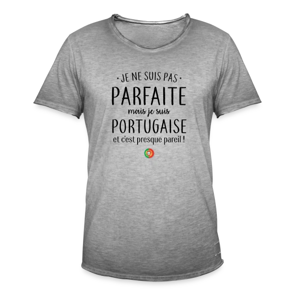 Pas Parfaite, Juste Italienne ! sur T-shirt vintage Homme