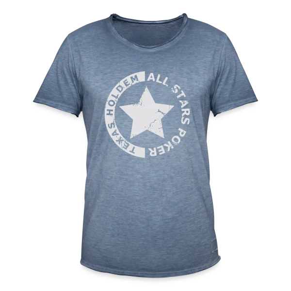 Poker All Stars: Texas Hold'em Légendes sur T-shirt vintage Homme