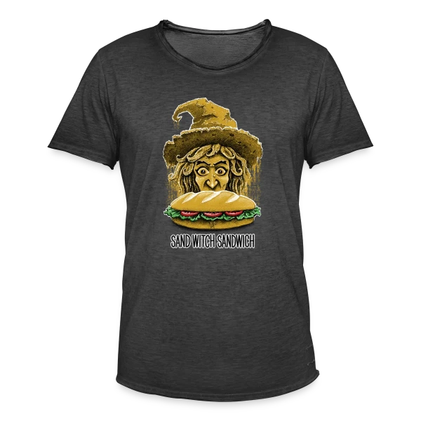 Sorcière des Sables & Son Sandwich sur T-shirt vintage Homme