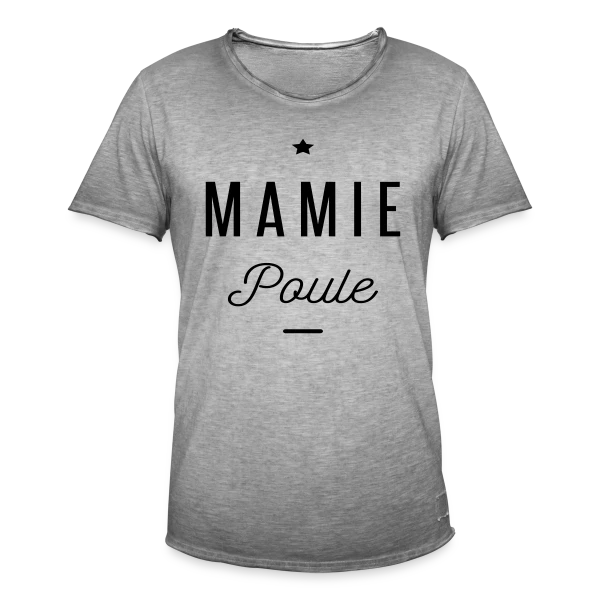 Super Mamie Poule sur T-shirt vintage Homme