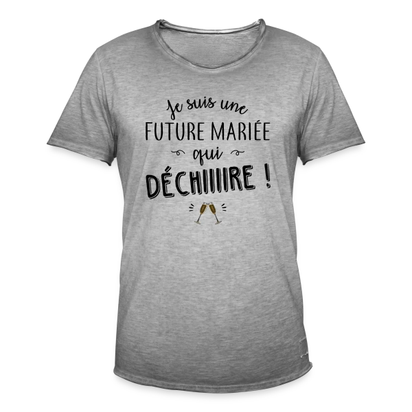 Future Mariée Qui Dépote sur T-shirt vintage Homme
