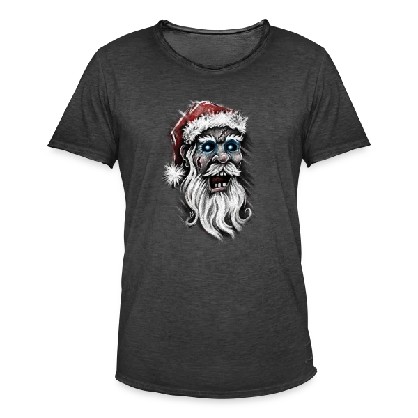 Père Noël Zombie sur T-shirt vintage Homme