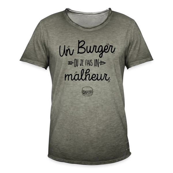 L'Empereur du Burger sur T-shirt vintage Homme