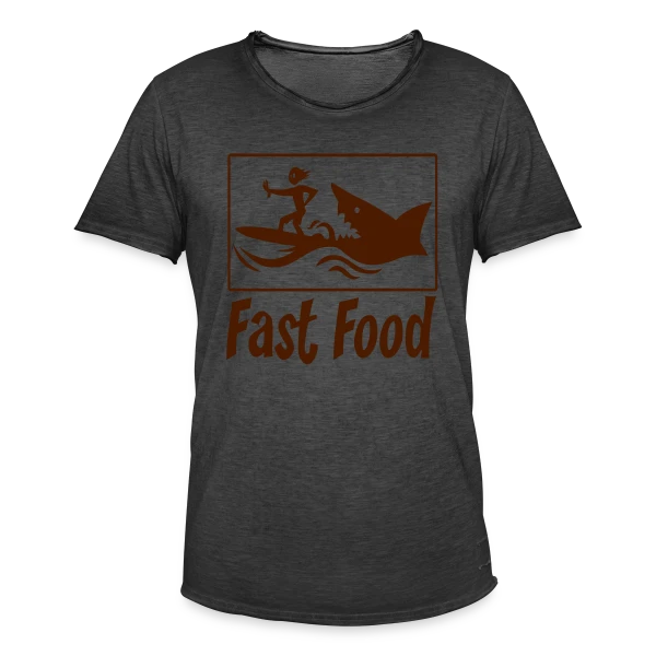 Fast Food : Le Plaisir de la Malbouffe Stylée sur T-shirt vintage Homme