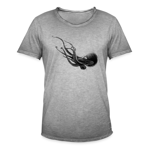 Octopoulpe sur T-shirt vintage Homme