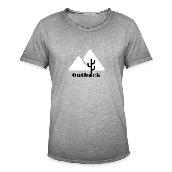Outback Cactus Désert sur T-shirt vintage Homme