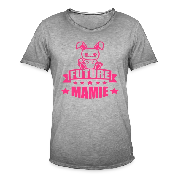 Future Mamie : Annonce de Bonheur Imminent sur T-shirt vintage Homme