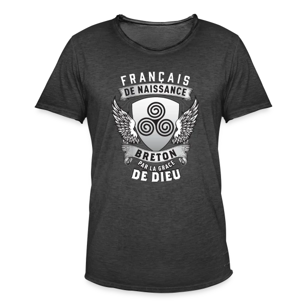 Breton par la Grâce de Dieu sur T-shirt vintage Homme