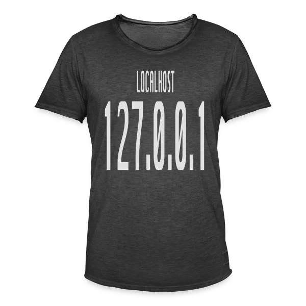 Localhost 127.0.0.1 - No Place Like Home pour Geek sur T-shirt vintage Homme