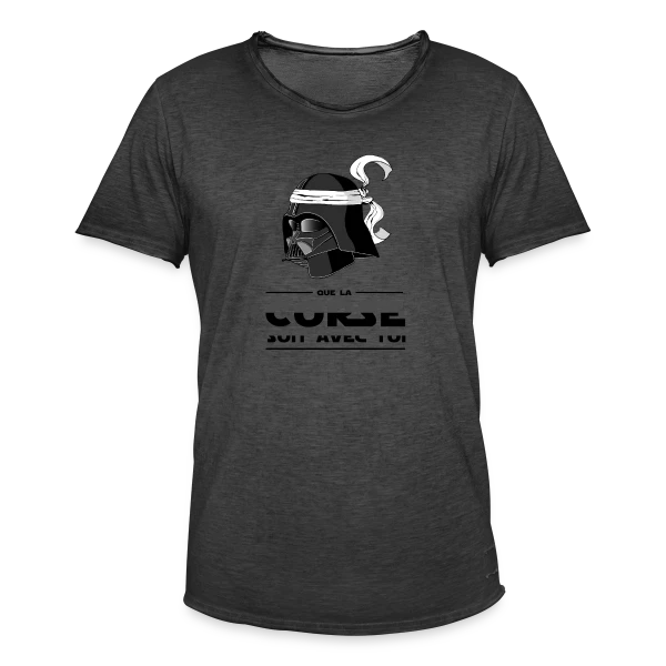Dark Vador Corse Humour sur T-shirt vintage Homme