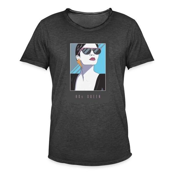 Reine des Années 80 sur T-shirt vintage Homme