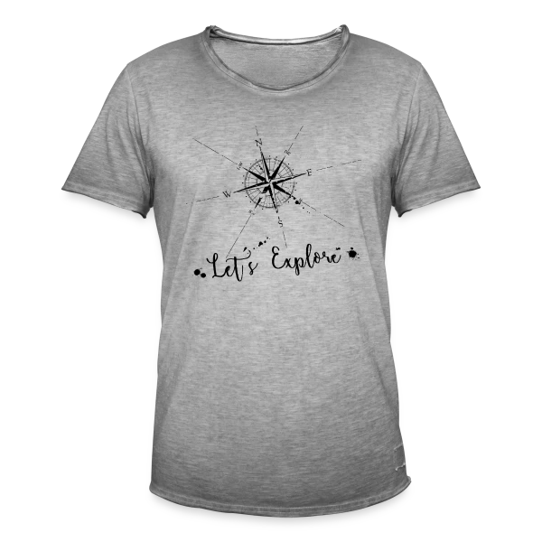 Boussole Explorateur sur T-shirt vintage Homme