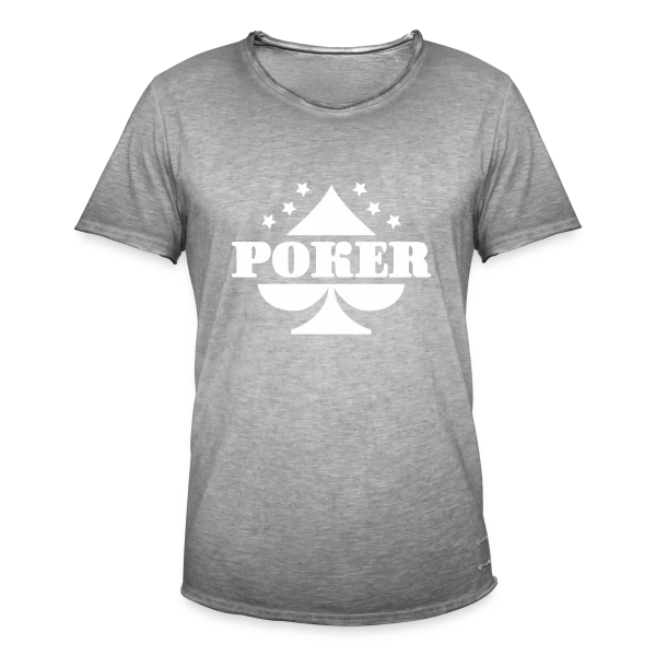 Poker, J'adore ! sur T-shirt vintage Homme