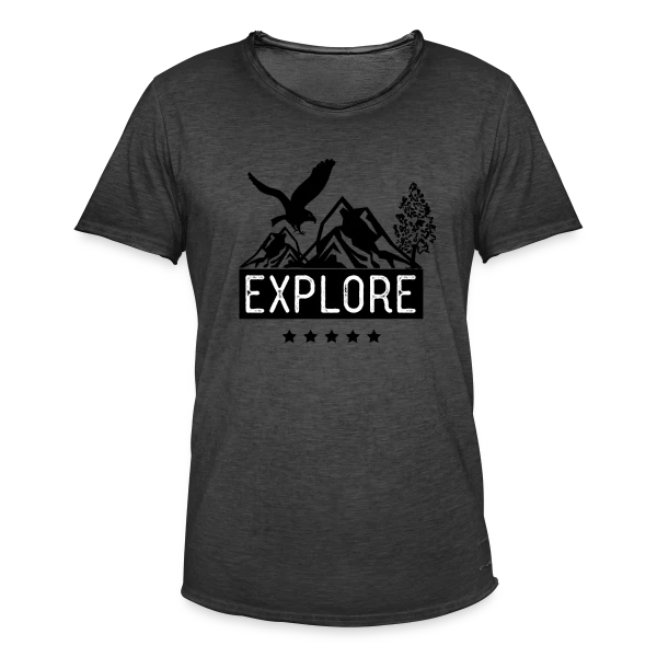Aventure Montagne Aigle sur T-shirt vintage Homme