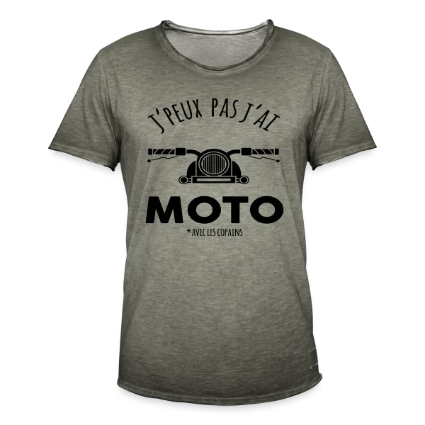 J'peux pas, j'ai moto ! sur T-shirt vintage Homme