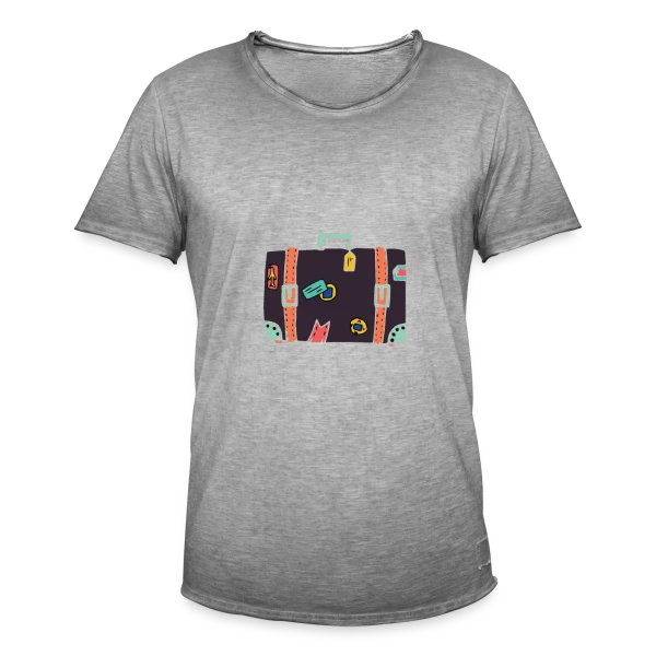 Valise Vintage Autocollants sur T-shirt vintage Homme