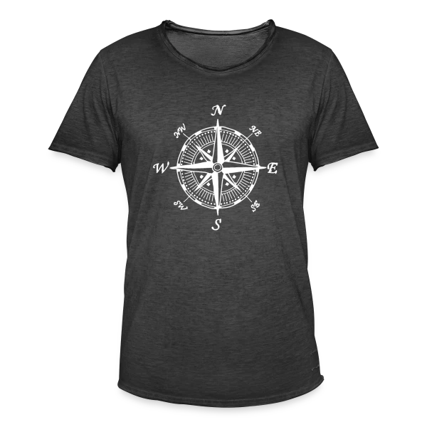Boussole Aventure sur T-shirt vintage Homme