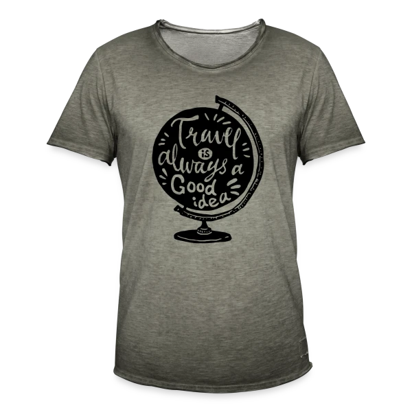 Le Voyage est Toujours une Bonne Idée sur T-shirt vintage Homme