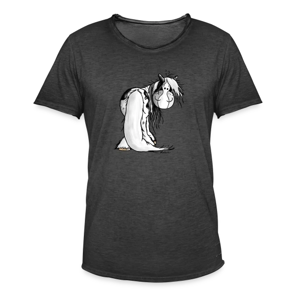 Cheval Irish Tinker - Galop Joyeux Cartoon sur T-shirt vintage Homme
