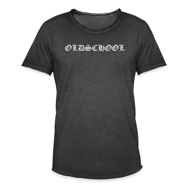 Inscription Oldschool Simple sur T-shirt vintage Homme