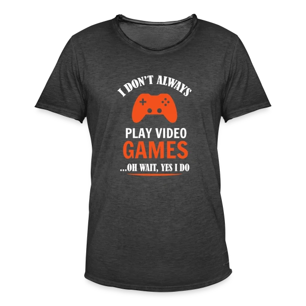 Manette Gaming sur T-shirt vintage Homme