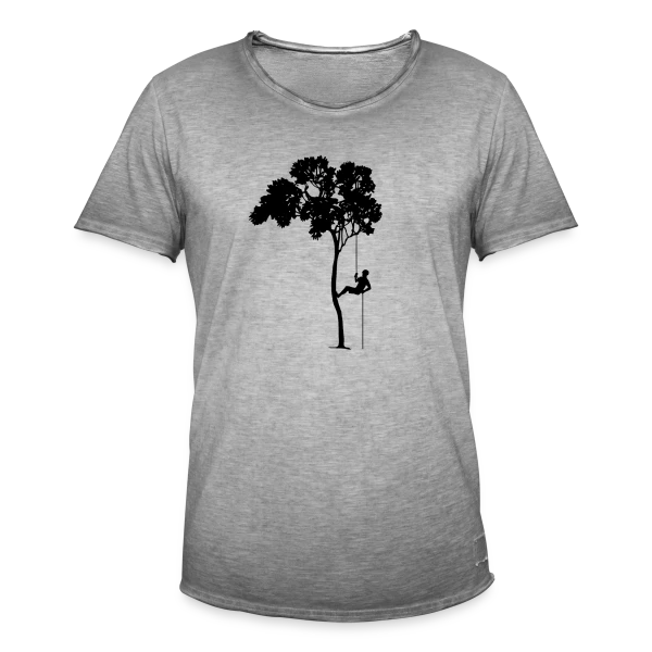 Passion Grimpeur d'Arbre & Abseil sur T-shirt vintage Homme
