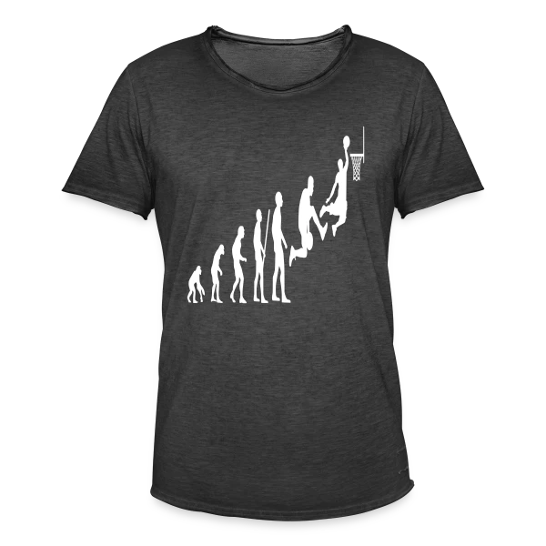 Évolution du Joueur de Basketball sur T-shirt vintage Homme