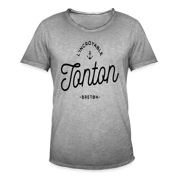 L'Incroyable Tonton Breton sur T-shirt vintage Homme