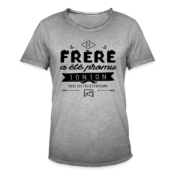 Bientôt Tonton Génial sur T-shirt vintage Homme