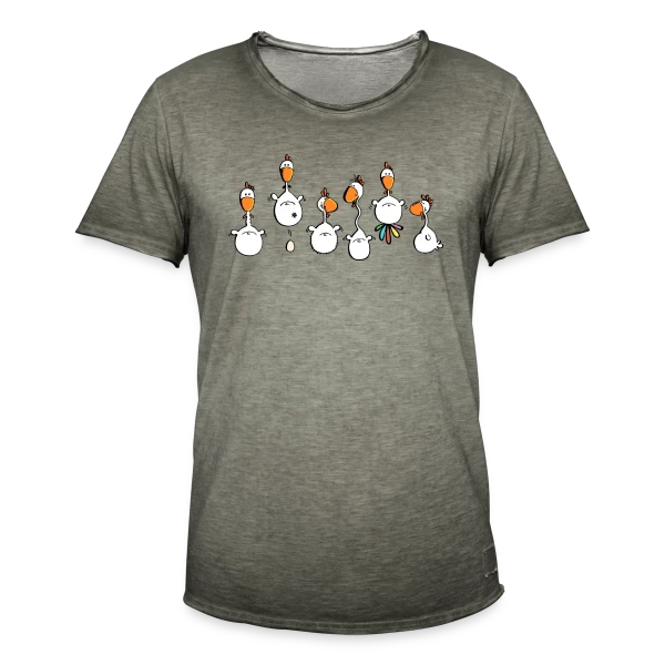 Poules folles - Verrückte Hühner sur T-shirt vintage Homme