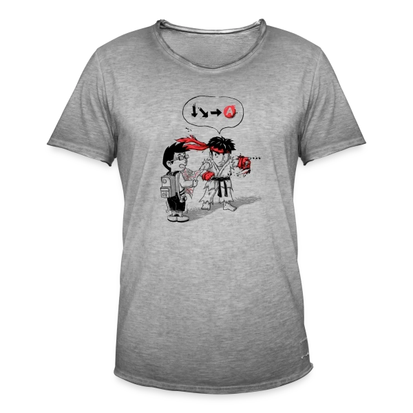 Où est mon Hadoken ? sur T-shirt vintage Homme