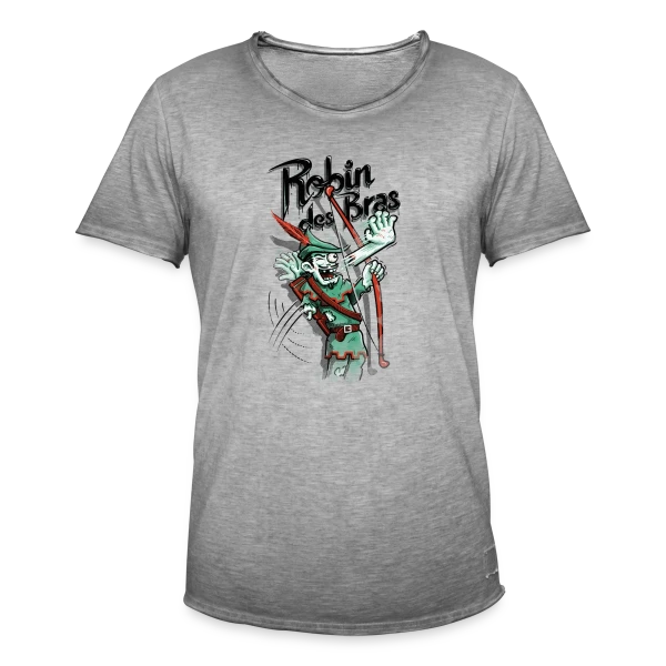 Robin des Bras : Archer Zombie Déjanté sur T-shirt vintage Homme