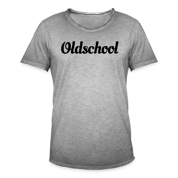 Typographie "Oldschool" Rétro sur T-shirt vintage Homme
