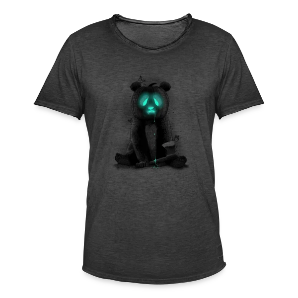 Pandaloween : Le Panda d'Halloween sur T-shirt vintage Homme
