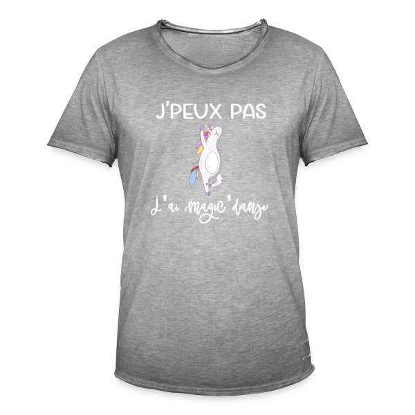 Licorne Danse Magique sur T-shirt vintage Homme