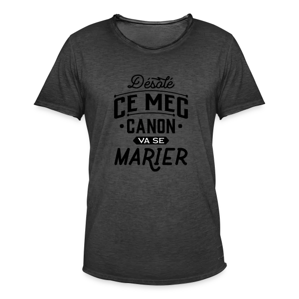 EVG Mec Canon : Le Futur Marié Brille ! sur T-shirt vintage Homme