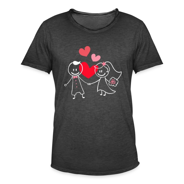 Célébration Mariage sur T-shirt vintage Homme
