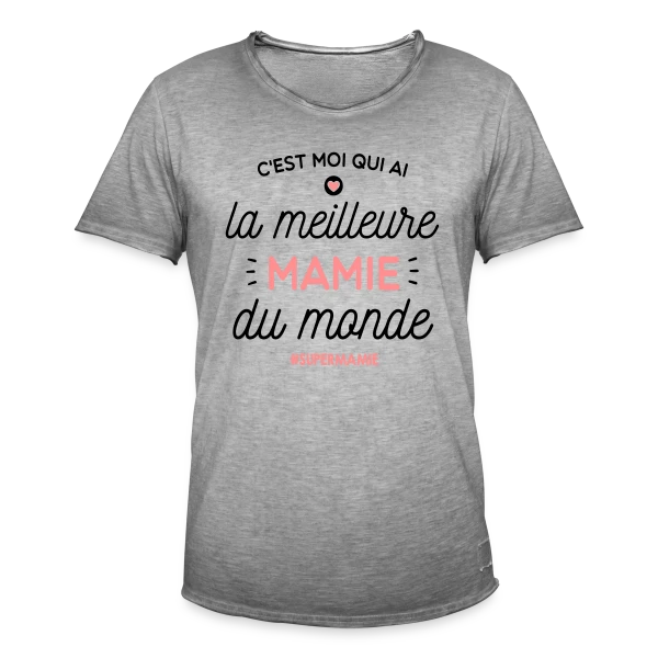 Mamie en Or : La Meilleure du Monde sur T-shirt vintage Homme