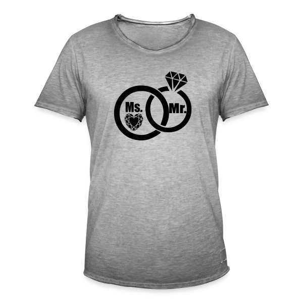 Célébration Mariage sur T-shirt vintage Homme