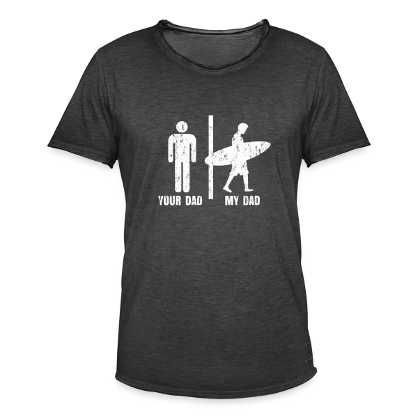 Papa Surfeur | Plage & Océan sur T-shirt vintage Homme