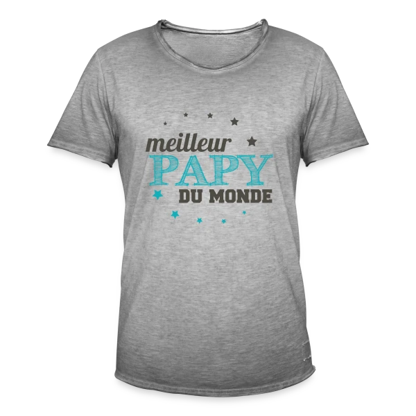 Le Meilleur Papy du Monde sur T-shirt vintage Homme