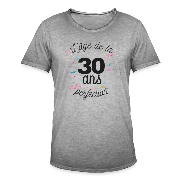 30 Ans : L'Âge de la Perfection sur T-shirt vintage Homme