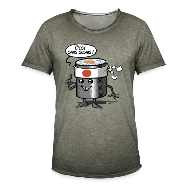 Sans Sushis : Zénitude et Sérénité Garantie sur T-shirt vintage Homme