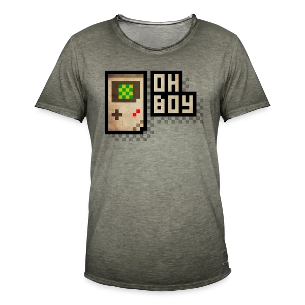 Console Rétro-Gaming Oh Boy ! - Pixel Art 90s sur T-shirt vintage Homme