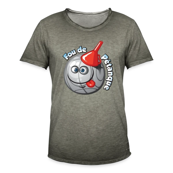 Passion Pétanque sur T-shirt vintage Homme
