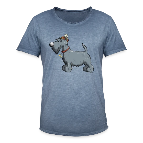 Scottish Terrier Rigolo - Chien Scottie et Outlander sur T-shirt vintage Homme