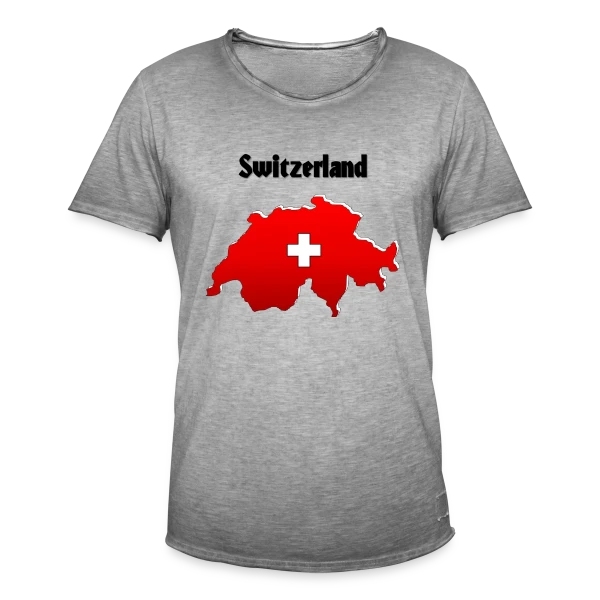Voyage en Suisse sur T-shirt vintage Homme