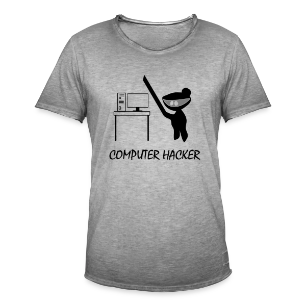 Codeur Ninja | Humour Hacker sur T-shirt vintage Homme
