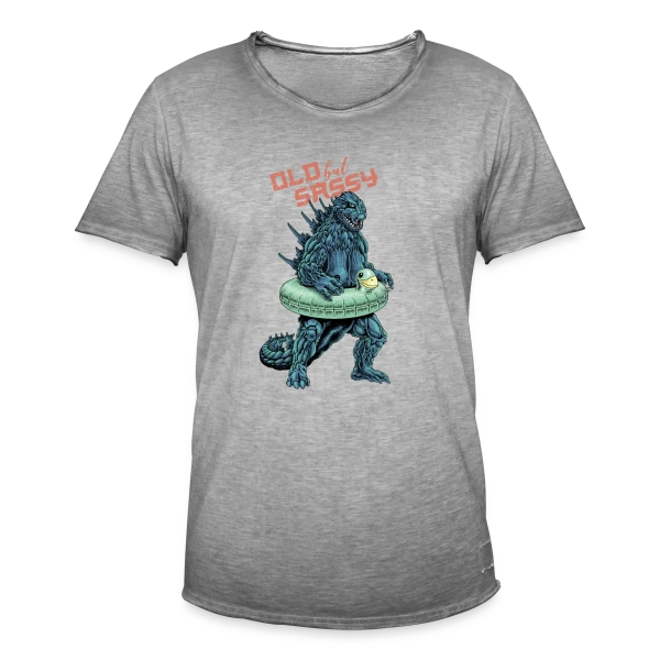 Vieux mais Culotté : Le Monstre Plouf ! sur T-shirt vintage Homme